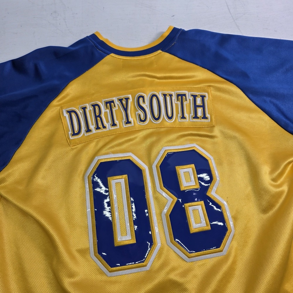 Vintage NYC 212 Dirty South 08 City Series Stitched Vinyl Football Jersey Men XL - Picture 10 of 15